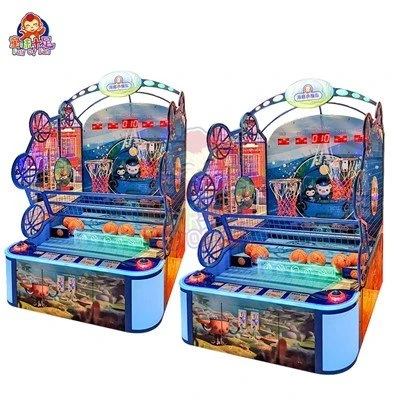 Coin-Operated Arcade Basketball Game with LED Lights (3)